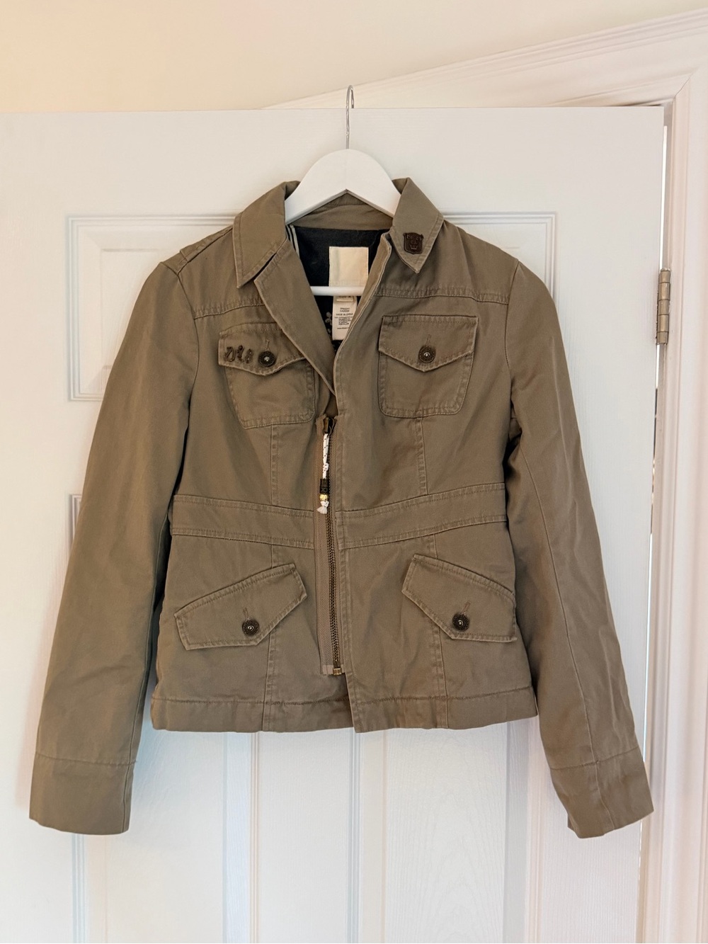Vintage Y2K Diesel D78 Khaki Military Utility Jacket Size M